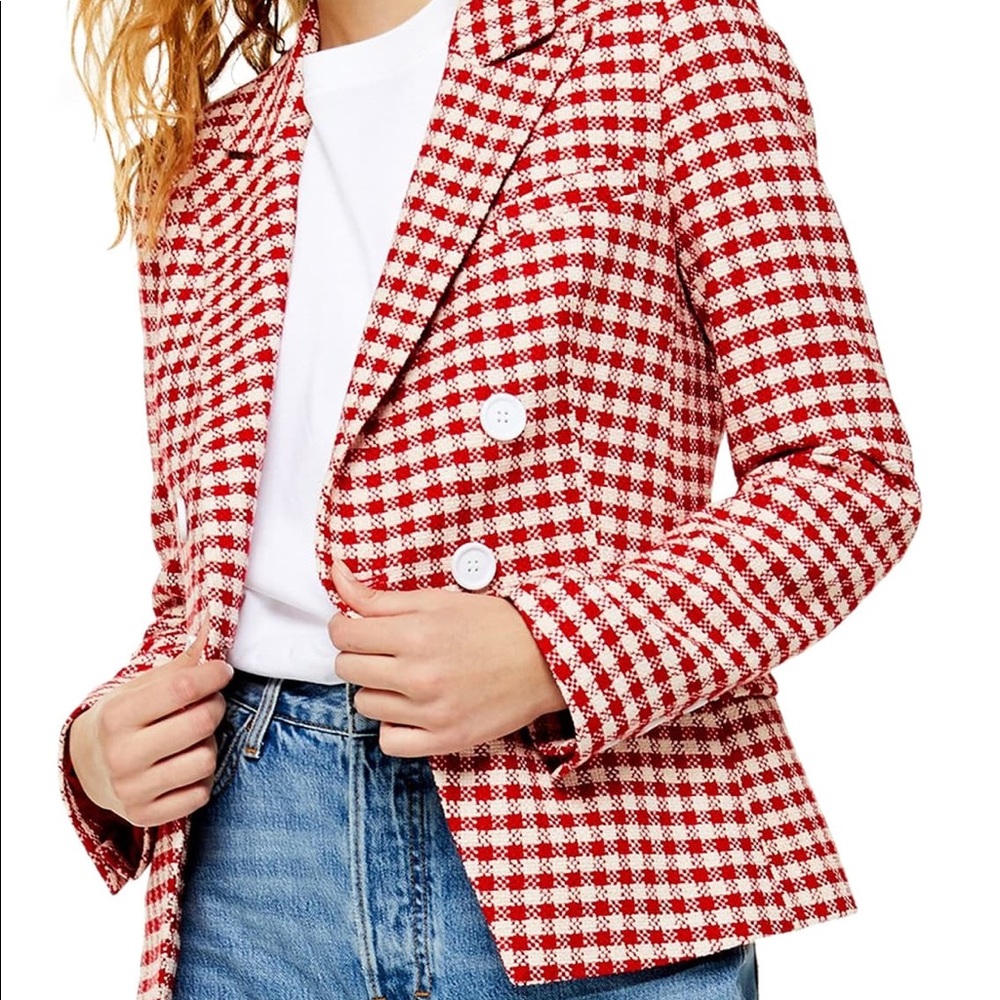 NWT Topshop Check Jacket